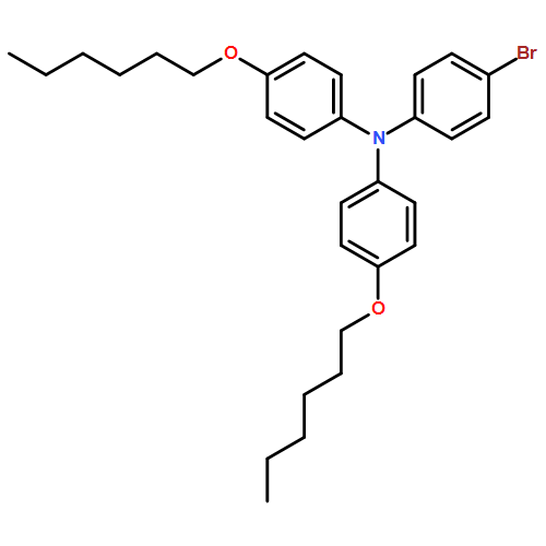 Benzenamine, 4-bromo-N,N-bis[4-(hexyloxy)phenyl]-