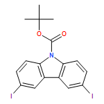 9H-Carbazole-9-carboxylic acid, 3,6-diiodo-, 1,1-dimethylethyl ester