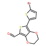 Thieno[3,4-b]-1,4-dioxin-5-carboxaldehyde, 7-(5-bromo-2-thienyl)-2,3-dihydro-