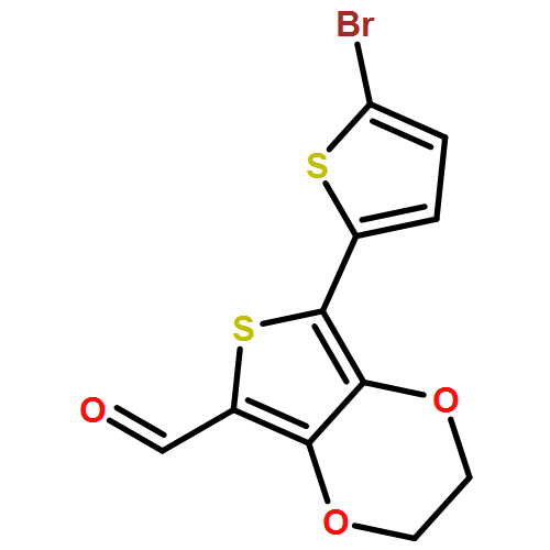 Thieno[3,4-b]-1,4-dioxin-5-carboxaldehyde, 7-(5-bromo-2-thienyl)-2,3-dihydro-