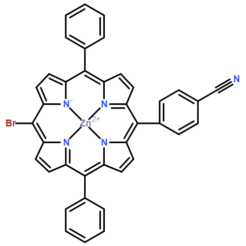 Zinc, [4-(15-bromo-10,20-diphenyl-21H,23H-porphin-5-yl-κN21,κN22,κN23,κN24)benzonitrilato(2-)]-, (SP-4-2)-