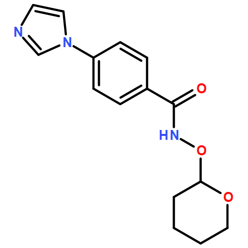 Benzamide, 4-(1H-imidazol-1-yl)-N-[(tetrahydro-2H-pyran-2-yl)oxy]-