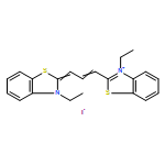 Benzothiazolium,3-ethyl-2-[3-(3-ethyl-2(3H)-benzothiazolylidene)-1-propen-1-yl]-, iodide (1:1)