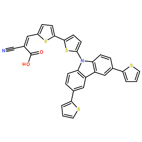 2-Propenoic acid, 2-cyano-3-[5'-(3,6-di-2-thienyl-9H-carbazol-9-yl)[2,2'-bithiophen]-5-yl]-