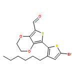 Thieno[3,4-b]-1,4-dioxin-5-carboxaldehyde, 7-(5-bromo-3-hexyl-2-thienyl)-2,3-dihydro-