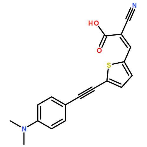 2-Propenoic acid, 2-cyano-3-[5-[2-[4-(dimethylamino)phenyl]ethynyl]-2-thienyl]-