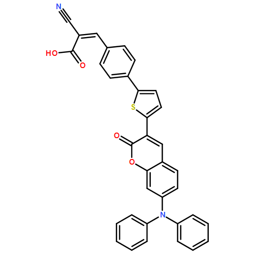 2-Propenoic acid, 2-cyano-3-[4-[5-[7-(diphenylamino)-2-oxo-2H-1-benzopyran-3-yl]-2-thienyl]phenyl]-
