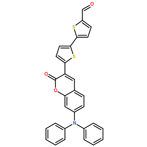 [2,2'-Bithiophene]-5-carboxaldehyde, 5'-[7-(diphenylamino)-2-oxo-2H-1-benzopyran-3-yl]-