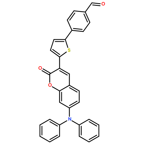 Benzaldehyde, 4-[5-[7-(diphenylamino)-2-oxo-2H-1-benzopyran-3-yl]-2-thienyl]-