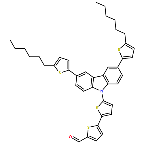 [2,2'-Bithiophene]-5-carboxaldehyde, 5'-[3,6-bis(5-hexyl-2-thienyl)-9H-carbazol-9-yl]-