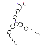 2-Propenoic acid, 3-[5'-[3,6-bis(5-hexyl-2-thienyl)-9H-carbazol-9-yl][2,2'-bithiophen]-5-yl]-2-cyano-