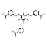 Benzoic acid, 3,3',3''-[(2,4,6-trimethyl-1,3,5-benzenetriyl)tris(methyleneoxy)]tris-