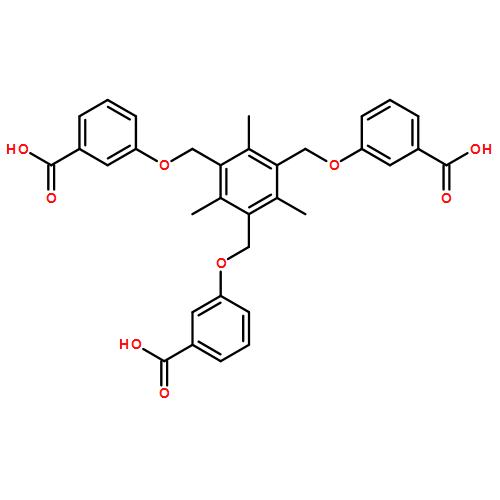 Benzoic acid, 3,3',3''-[(2,4,6-trimethyl-1,3,5-benzenetriyl)tris(methyleneoxy)]tris-