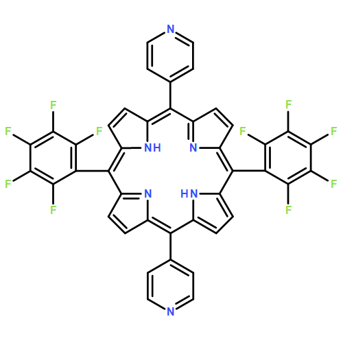21H,23H-Porphine, 5,15-bis(2,3,4,5,6-pentafluorophenyl)-10,20-di-4-pyridinyl-
