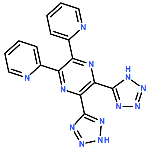 Pyrazine, 2,3-di-2-pyridinyl-5,6-bis(2H-tetrazol-5-yl)-