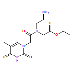 Glycine, N-(2-aminoethyl)-N-[2-(3,4-dihydro-5-methyl-2,4-dioxo-1(2H)-pyrimidinyl)acetyl]-, ethyl ester