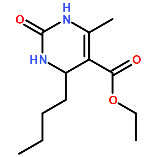 5-Pyrimidinecarboxylic acid, 4-butyl-1,2,3,4-tetrahydro-6-methyl-2-oxo-, ethyl ester