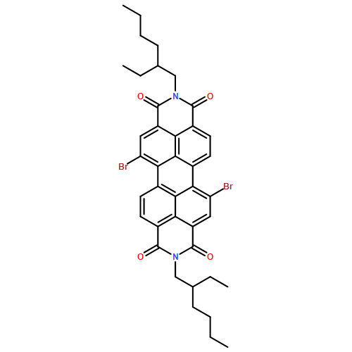 Anthra[2,1,9-def:6,5,10-d'e'f']diisoquinoline-1,3,8,10(2H,9H)-tetrone, 5,12-dibromo-2,9-bis(2-ethylhexyl)-