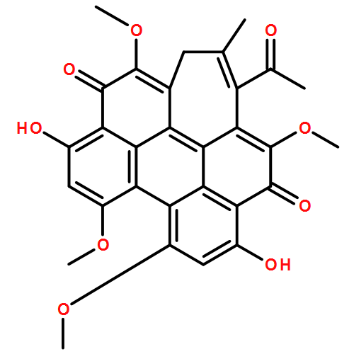 1H-Cyclohepta[ghi]perylene-5,12-dione,3-acetyl-6,11-dihydroxy-4,8,9,13-tetramethoxy-2-methyl-