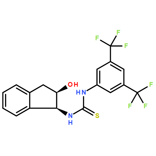 1-(3,5-Bis(trifluoromethyl)phenyl)-3-((1S,2R)-2-hydroxy-2,3-dihydro-1H-inden-1-yl)thiourea