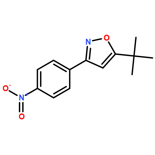 Isoxazole, 5-(1,1-dimethylethyl)-3-(4-nitrophenyl)-