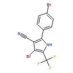 1H-Pyrrole-3-carbonitrile, 4-bromo-2-(4-bromophenyl)-5-(trifluoromethyl)-