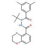 1,4-Benzodioxin-5-carboxylic acid, 2,3-dihydro-, 2-(3,5-dimethylbenzoyl)-2-(1,1-dimethylethyl)hydrazide