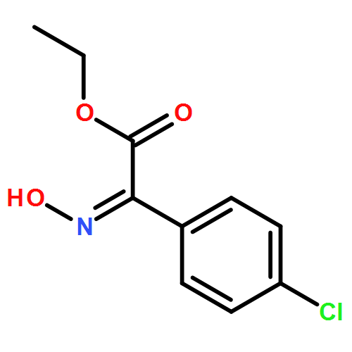 Benzeneacetic acid, 4-chloro-α-(hydroxyimino)-, ethyl ester