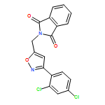 1H-Isoindole-1,3(2H)-dione, 2-[[3-(2,4-dichlorophenyl)-5-isoxazolyl]methyl]-