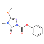 1H-1,2,4-Triazole-1-carboxylic acid, 4,5-dihydro-3-methoxy-4-methyl-5-oxo-, phenyl ester