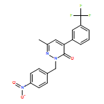 3(2H)-Pyridazinone, 6-methyl-2-[(4-nitrophenyl)methyl]-4-[3-(trifluoromethyl)phenyl]-