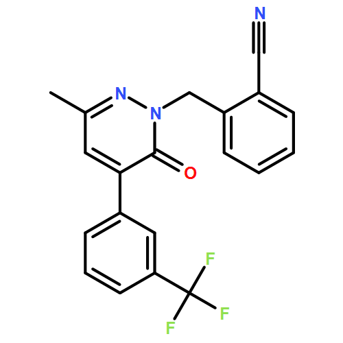 Benzonitrile, 2-[[3-methyl-6-oxo-5-[3-(trifluoromethyl)phenyl]-1(6H)-pyridazinyl]methyl]-