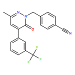 Benzonitrile, 4-[[3-methyl-6-oxo-5-[3-(trifluoromethyl)phenyl]-1(6H)-pyridazinyl]methyl]-