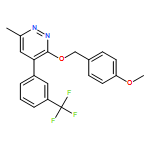 Pyridazine, 3-[(4-methoxyphenyl)methoxy]-6-methyl-4-[3-(trifluoromethyl)phenyl]-