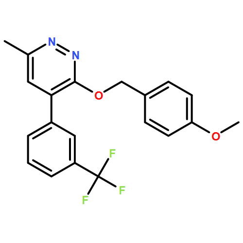Pyridazine, 3-[(4-methoxyphenyl)methoxy]-6-methyl-4-[3-(trifluoromethyl)phenyl]-