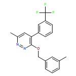 Pyridazine, 6-methyl-3-[(3-methylphenyl)methoxy]-4-[3-(trifluoromethyl)phenyl]-