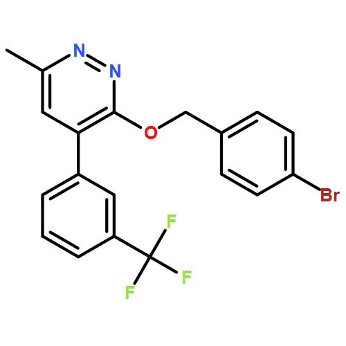 Pyridazine, 3-[(4-bromophenyl)methoxy]-6-methyl-4-[3-(trifluoromethyl)phenyl]-