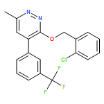Pyridazine, 3-[(2-chlorophenyl)methoxy]-6-methyl-4-[3-(trifluoromethyl)phenyl]-