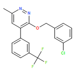 Pyridazine, 3-[(3-chlorophenyl)methoxy]-6-methyl-4-[3-(trifluoromethyl)phenyl]-