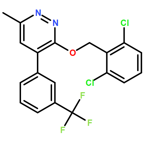 Pyridazine, 3-[(2,6-dichlorophenyl)methoxy]-6-methyl-4-[3-(trifluoromethyl)phenyl]-