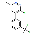 Pyridazine, 3-chloro-6-methyl-4-[3-(trifluoromethyl)phenyl]-