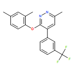 Pyridazine, 3-(2,4-dimethylphenoxy)-6-methyl-4-[3-(trifluoromethyl)phenyl]-