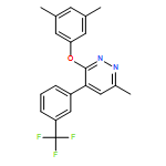 Pyridazine, 3-(3,5-dimethylphenoxy)-6-methyl-4-[3-(trifluoromethyl)phenyl]-