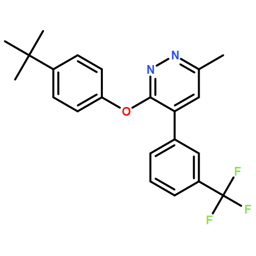Pyridazine, 3-[4-(1,1-dimethylethyl)phenoxy]-6-methyl-4-[3-(trifluoromethyl)phenyl]-