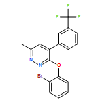 Pyridazine, 3-(2-bromophenoxy)-6-methyl-4-[3-(trifluoromethyl)phenyl]-