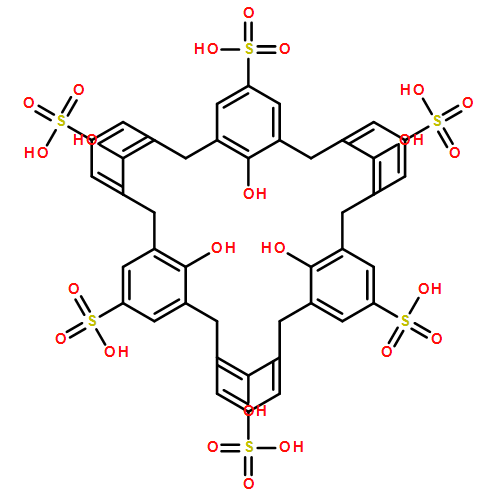 Heptacyclo[31.3.1.13,7.19,13.115,19.121,25.127,31]dotetraconta-1(37),3,5,7(42),9,11,13(41),15,17,19(40),21,23,25(39),27,29,31(38),33,35-octadecaene-5,11,17,23,29,35-hexasulfonic acid, 37,38,39,40,41,42-hexahydroxy-
