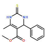 5-Pyrimidinecarboxylic acid,1,2,3,4-tetrahydro-6-methyl-4-phenyl-2-thioxo-, methyl ester