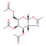 5H-Pyrano[3,2-d]oxazole-5-methanol,6,7-bis(acetyloxy)-3a,6,7,7a-tetrahydro-2-methyl-, acetate (ester)