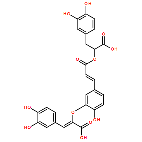 Benzenepropanoic acid, α-[[(2E)-3-[3-[[(1Z)-1-carboxy-2-(3,4-dihydroxyphenyl)ethenyl]oxy]-4-hydroxyphenyl]-1-oxo-2-propen-1-yl]oxy]-3,4-dihydroxy-, (αR)-