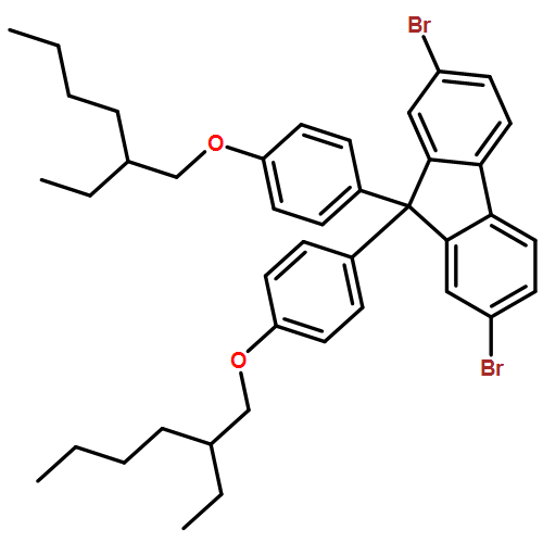 2,7-Dibromo-9,9-bis[4-(2'-ethylhexyloxy)phenyl]-fluorene
